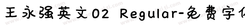 王永强英文02 Regular字体转换